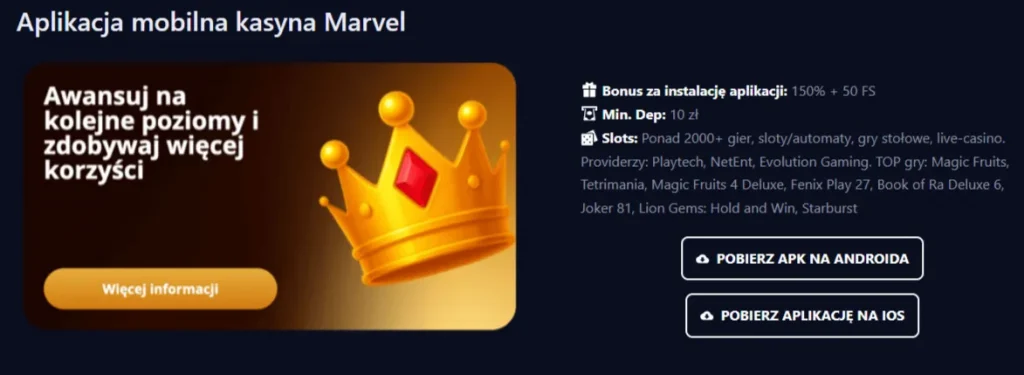 Activation Of Bonuses Marvel Casino